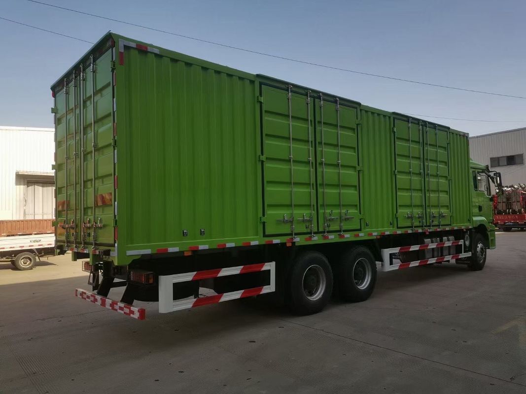 ग्रीन 6x4 वैन कार्गो ट्रक SHACMAN H3000 बड़े कार्गो ट्रक 340Hp वितरण के लिए