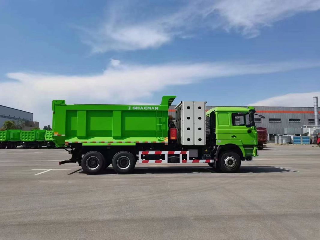 10 पहिया SHACMAN F3000 सीएनजी डंप ट्रक 6x4 यूरो वी WEICHAI-430HP ग्रीन निर्माण और खनन के लिए एकदम सही