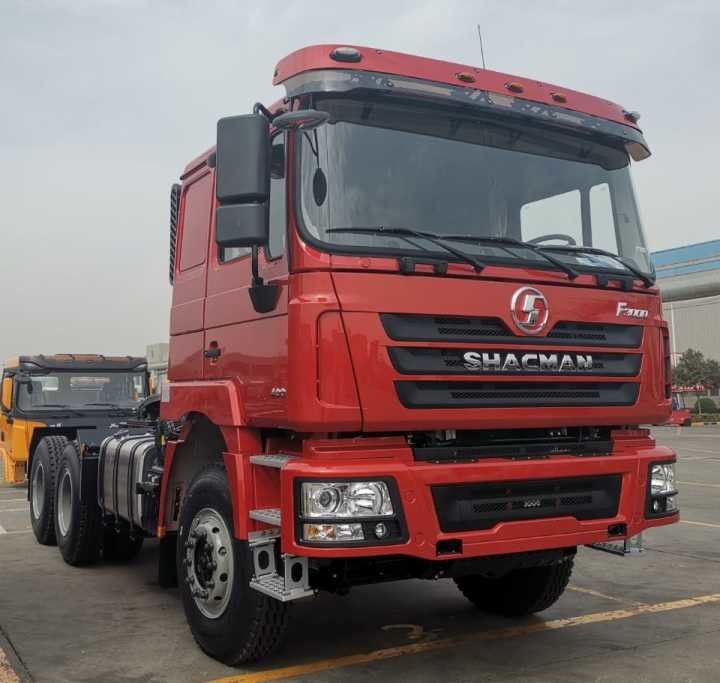 नीला SHACMAN F3000 ट्रैक्टर हेड 6x4 460 HP EuroV Shacman ट्रैक्टर हेड
