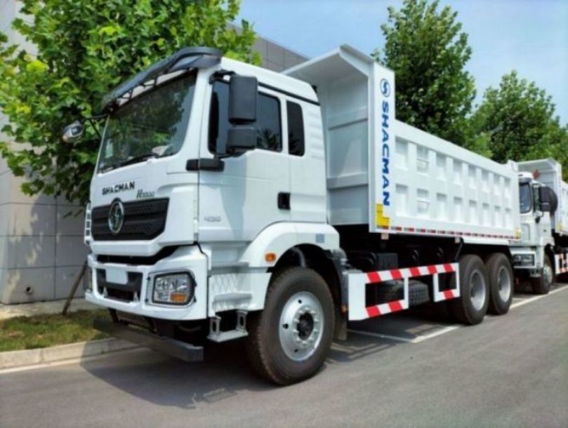 SHACMAN F3000 डंप ट्रक 6x4 WEICHAI इंजन 420Hp यूरो II 10 टायरों के साथ सफेद टिपर