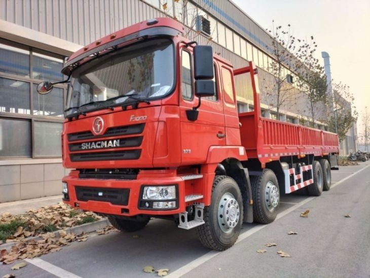 ईंधन टैंक 400L ट्रक ट्रक SHACMAN F3000 8x4 ट्रक 375Hp नीयन लाल