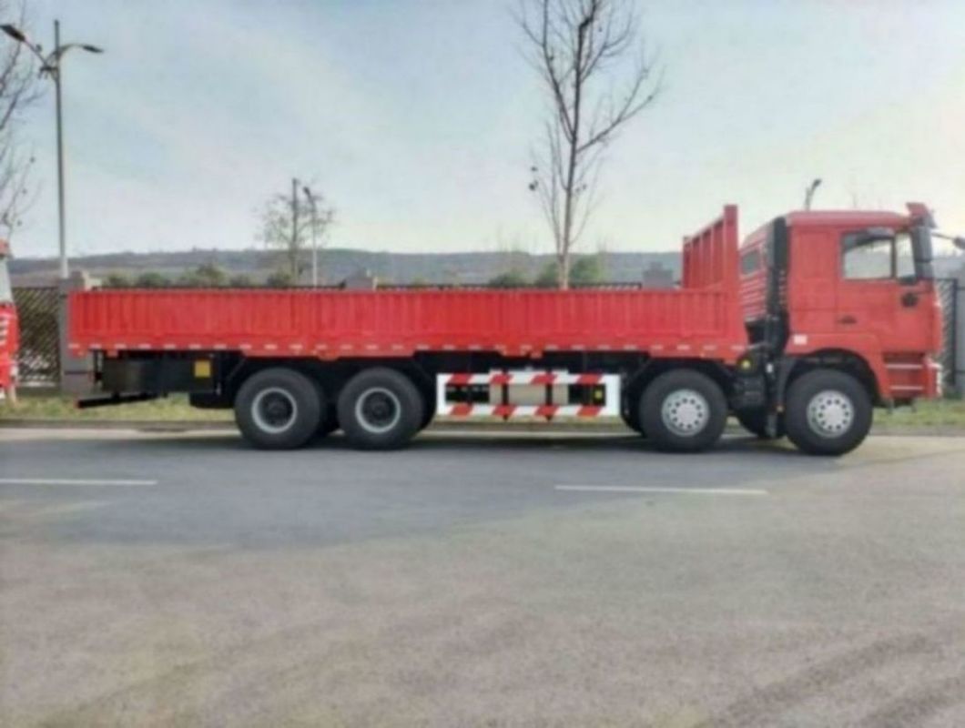 SHACMAN F3000 ट्रक 8x4 430 एचपी मिश्रित परिवहन के लिए लाल वैन ट्रक