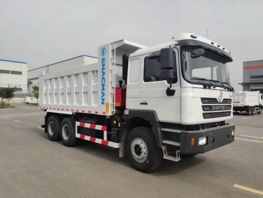 नई भारी शुल्क 10 पहियों SHACMAN डंप ट्रक F3000 6x4 340Hp यूरो II सफेद