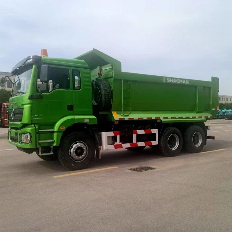 SHACMAN 3 एक्सल डंप ट्रक H3000 6x4 400HP EuroII 50Ton तीन एक्सल डंप ट्रक