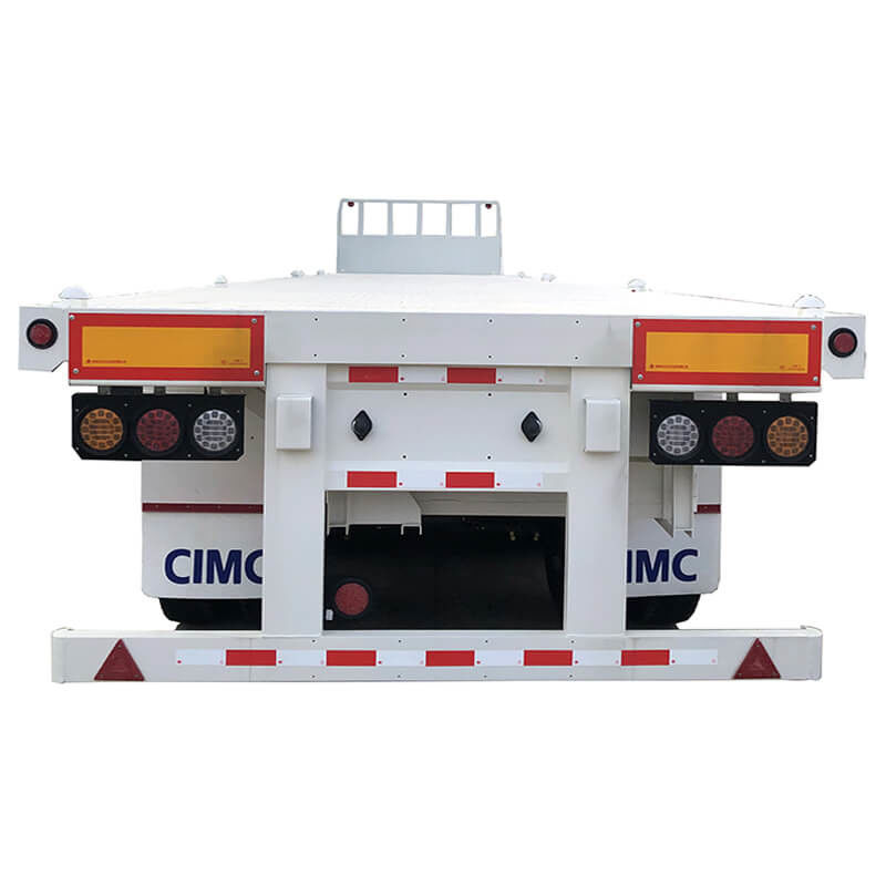 सीएमसीसी 3 अक्ष 40 टन 40 फीट विस्तार योग्य फ्लैटबेड ट्रेलर बिक्री के लिए