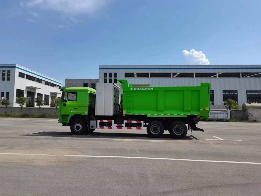 10 पहिया SHACMAN F3000 सीएनजी डंप ट्रक 6x4 यूरो वी WEICHAI-430HP ग्रीन निर्माण और खनन के लिए एकदम सही