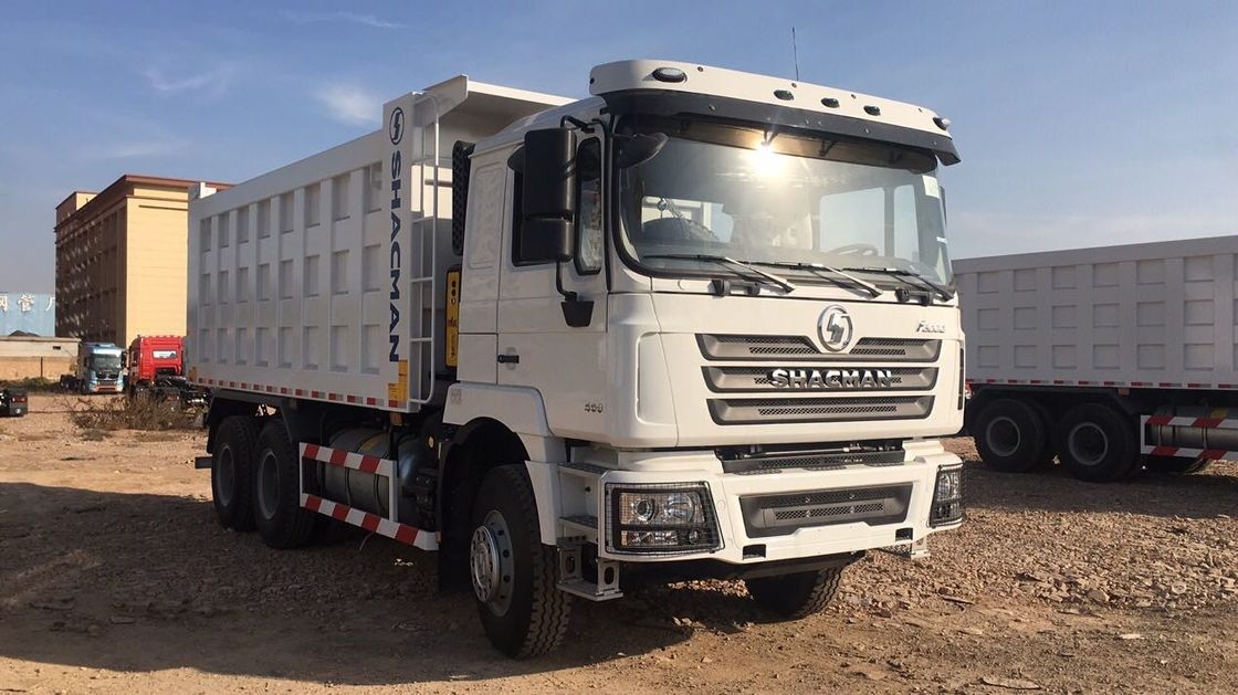 SHACMAN 3 एक्सल टिपर डंप ट्रक H3000 6x4 400HP EuroII 50Ton तीन एक्सल डंप ट्रक