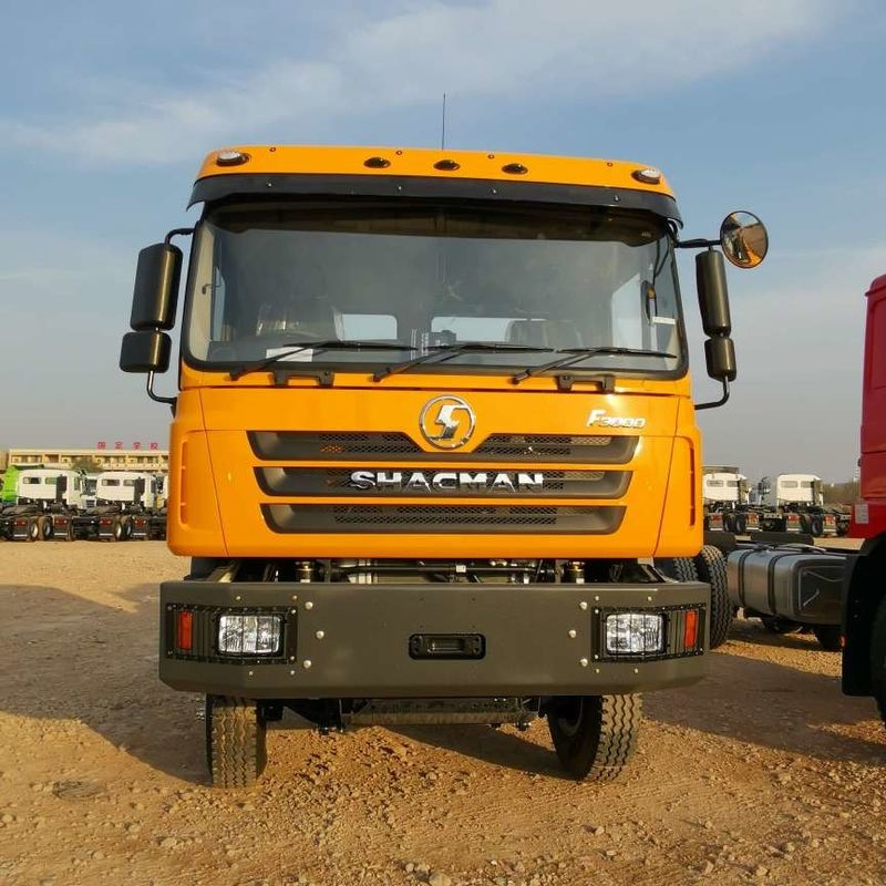 लाल SHACMAN F3000 375HP यूरो V 6-व्हील ट्रैक्टर हेड 4x2 WEICHAI इंजन