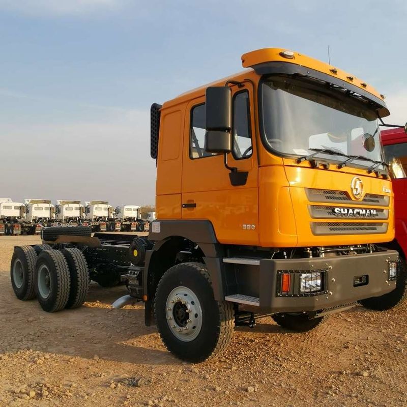 लाल SHACMAN F3000 375HP यूरो V 6-व्हील ट्रैक्टर हेड 4x2 WEICHAI इंजन