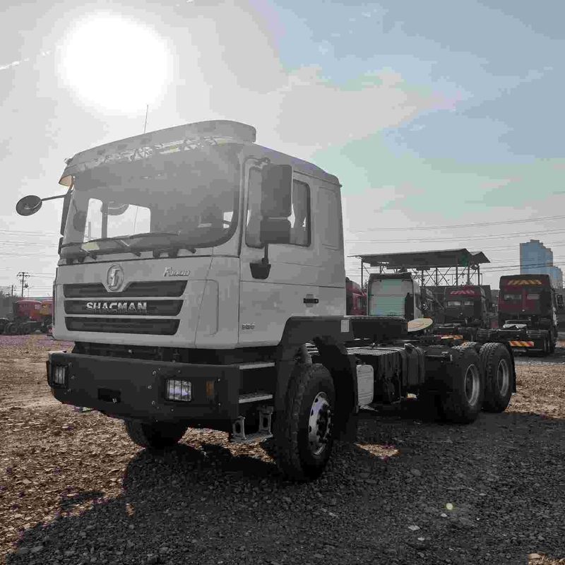 लाल SHACMAN F3000 375HP यूरो V 6-व्हील ट्रैक्टर हेड 4x2 WEICHAI इंजन