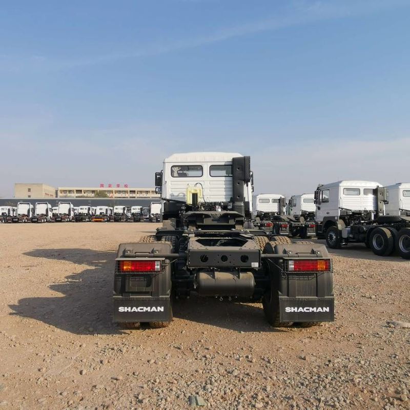 लाल SHACMAN F3000 375HP यूरो V 6-व्हील ट्रैक्टर हेड 4x2 WEICHAI इंजन