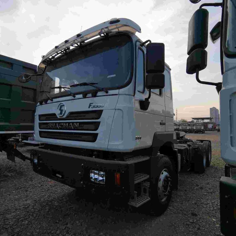 लाल SHACMAN F3000 375HP यूरो V 6-व्हील ट्रैक्टर हेड 4x2 WEICHAI इंजन