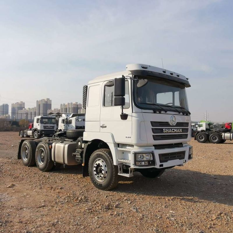लाल SHACMAN F3000 375HP यूरो V 6-व्हील ट्रैक्टर हेड 4x2 WEICHAI इंजन