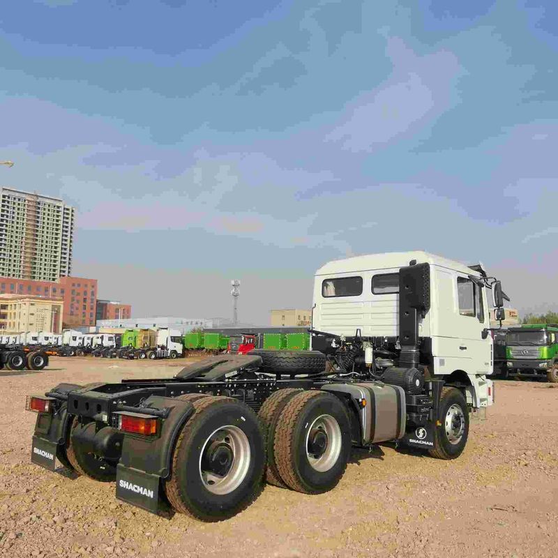 लाल SHACMAN F3000 375HP यूरो V 6-व्हील ट्रैक्टर हेड 4x2 WEICHAI इंजन