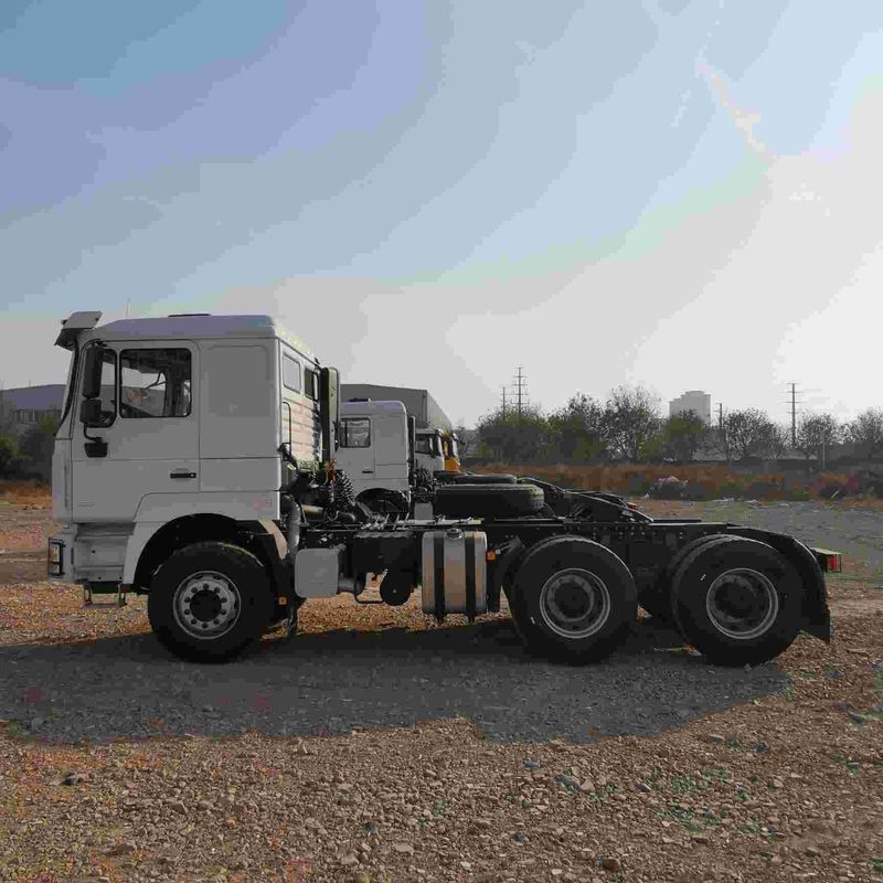 लाल SHACMAN F3000 375HP यूरो V 6-व्हील ट्रैक्टर हेड 4x2 WEICHAI इंजन