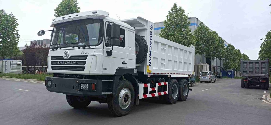 SHACMAN 3 एक्सल भारी डंप ट्रक F3000 6x4 430HP EuroII 25 टन तीन एक्सल डंप ट्रक
