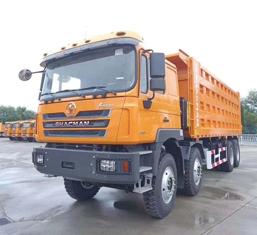 SHACMAN 3 एक्सल डंप ट्रक F3000 8x4 430HP EuroII 25 टन तीन एक्सल डंप ट्रक
