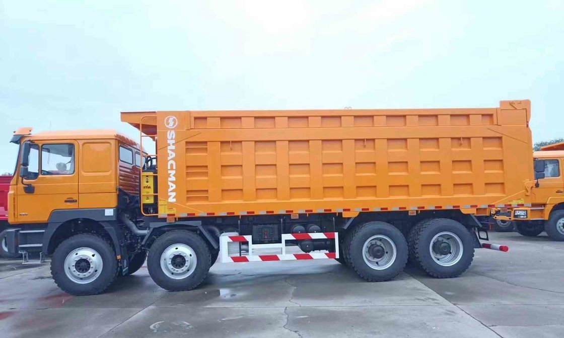 SHACMAN 3 एक्सल डंप ट्रक F3000 8x4 430HP EuroII 25 टन तीन एक्सल डंप ट्रक