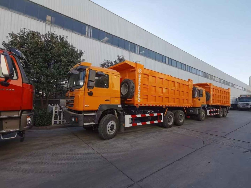 SHACMAN 3 एक्सल डंप ट्रक F3000 8x4 430HP EuroII 25 टन तीन एक्सल डंप ट्रक