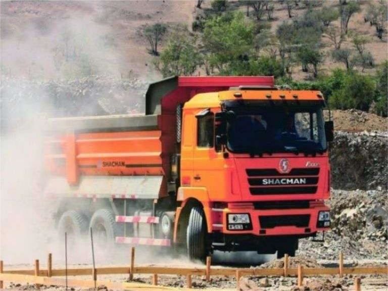 SHACMAN F3000 380HP 6x4 ट्रैक्टर ट्रक EuroII 10 पहिया डंप ट्रक WEICHAI इंजन