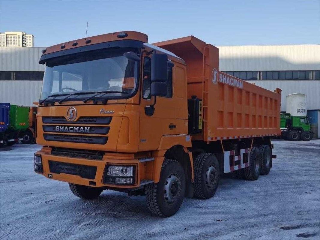 SHACMAN F3000 8x4 380 एचपी यूरोवी डंप ट्रक डबल स्टेज एक्सल के साथ WEICHAI इंजन