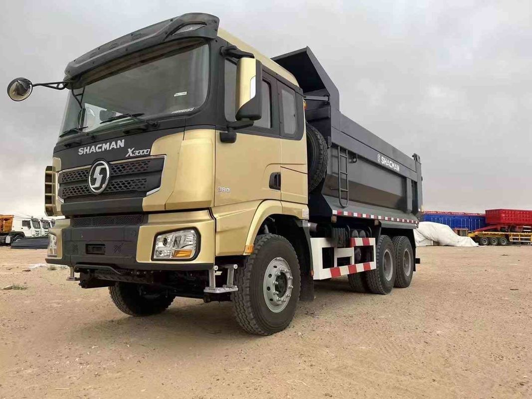 कमिंस डीजल इंजन SHACMAN भारी डंप ट्रक 25 टन पेलोड X3000 6x4 420 यूरो III
