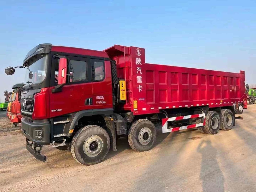 SHACMAN 8x4 440HP यूरोवी भारी डंप ट्रक सफेद 20 - 30 टन टिपर डंप ट्रक