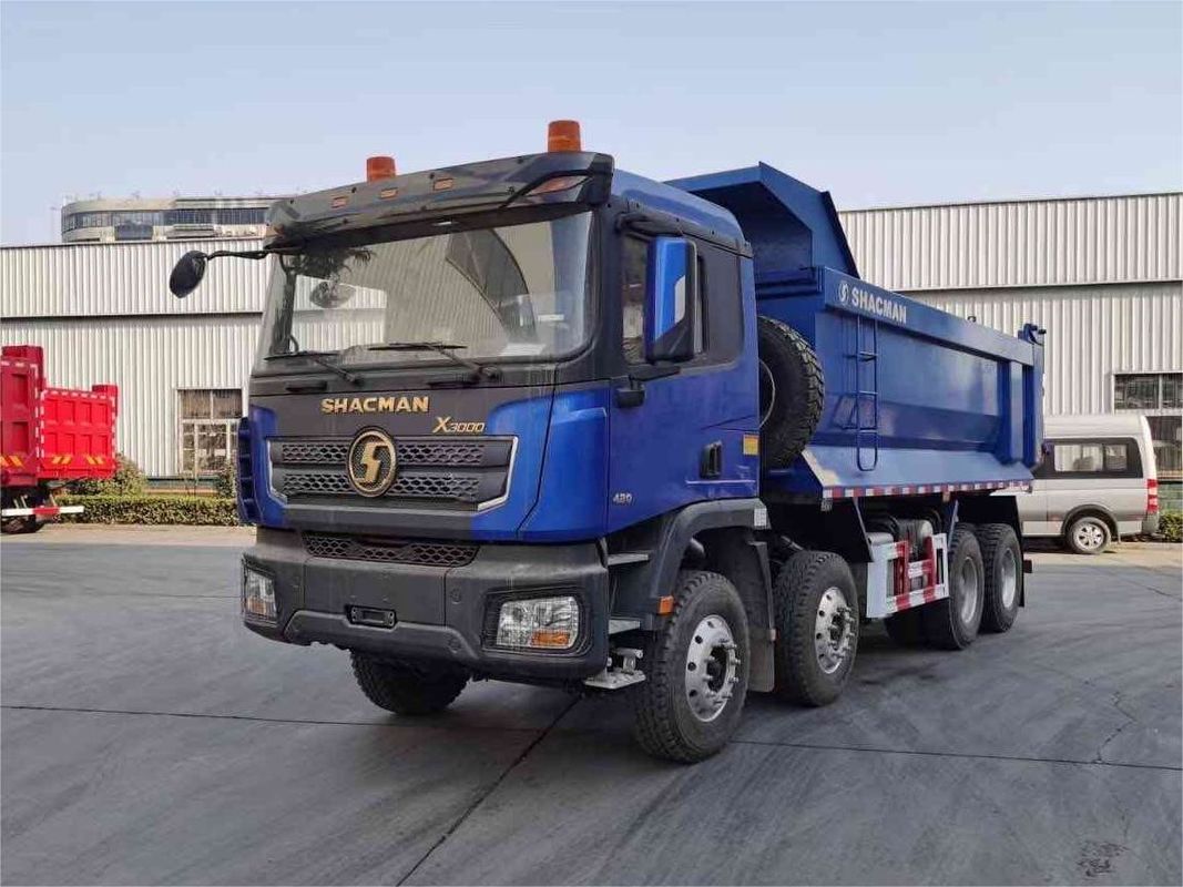 SHACMAN 8x4 440HP यूरोवी भारी डंप ट्रक सफेद 20 - 30 टन टिपर डंप ट्रक