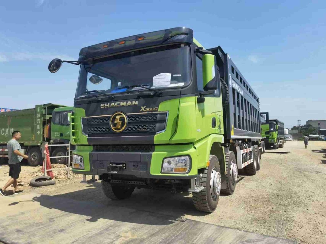 SHACMAN 8x4 440HP यूरोवी भारी डंप ट्रक सफेद 20 - 30 टन टिपर डंप ट्रक