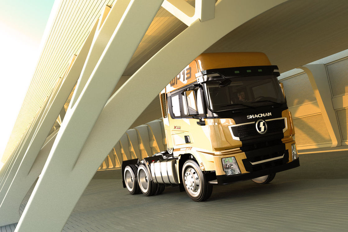 शेकमैन X3000 6X4 4x2 अल्जीरिया के लिए ट्रैक्टर ट्रक 10 पहियों Cummins 420HP बिक्री के लिए