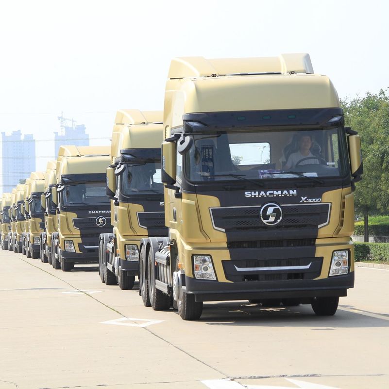 शेकमैन X3000 6X4 4x2 अल्जीरिया के लिए ट्रैक्टर ट्रक 10 पहियों Cummins 420HP बिक्री के लिए