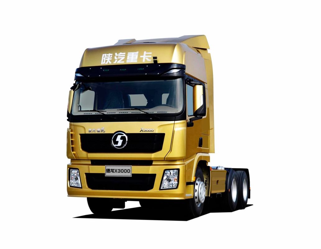 शेकमैन X3000 6X4 4x2 अल्जीरिया के लिए ट्रैक्टर ट्रक 10 पहियों Cummins 420HP बिक्री के लिए